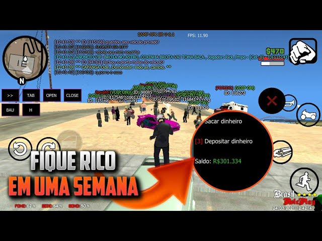 COMO FICAR RICO SENDO SAMU - - GTA RP SAMP ANDROID/PC BRP 