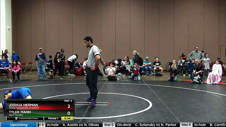 12U 82 Joshua Herman Texas Takedown Academy Vs Tyl...