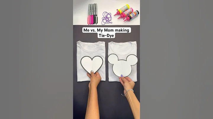 Rate my mom’s Tie-Dye from 1 to 1000 😍💖 #shorts #diy #craft #artist #tutorial #painting #art