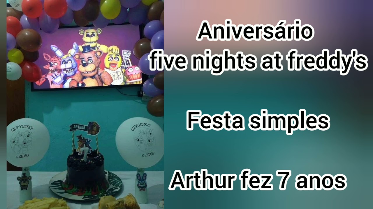 Painel Festa Tema Five Nights At Freddy's