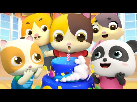 나의 생일 | 고양이 가족 | 생일파티 | 동요모음 | 베이비버스 | BabyBus