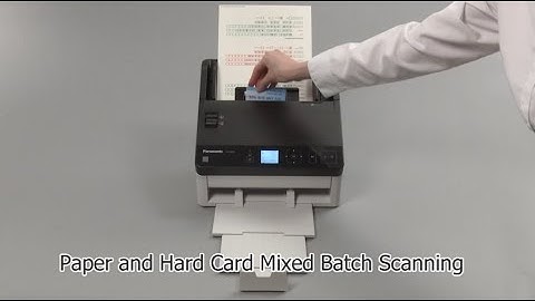 Panasonic Document Scanner KV-S1058Y/S1028Y: "Mixed Paper and Hard Card Batch Scanning"