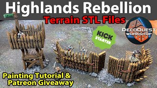 Highlands Rebellion Terrain Kickstarter from DecoQuest