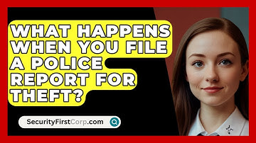 What Happens When You File A Police Report For Theft? - SecurityFirstCorp.com
