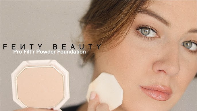 Fenty Beauty Pro Filt'r Soft Matte Powder Foundation Swatches of all shades  — Survivorpeach