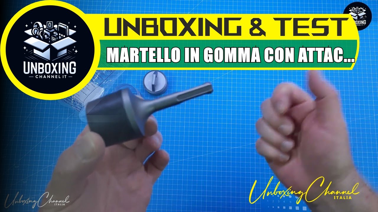 Schwabenbach Martello In Gomma SDS Plus E Max 35 Mm – Adattatore Incluso, Per Piastrelle, Tubi E Radiatori, Protegge Le Superfici