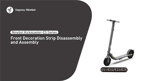 Segway Ninebot ES-Series Front Decoration Cover Replacement