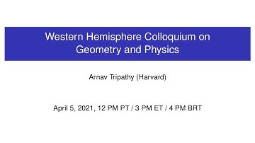 WHCGP: Arnav Tripathy, "K3 metrics"