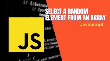 Select a random element from an array in JavaScript