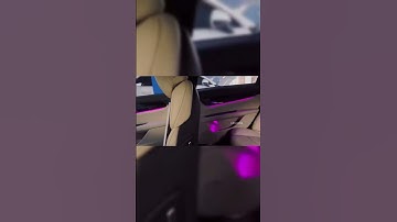 After Installation For Cadillac CT6 64 Colors Led Active Rainbow Ambient Lighting