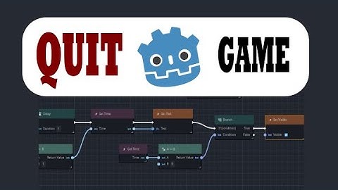 Making a Quit Button in Godot 4.4 - Visual Scripting