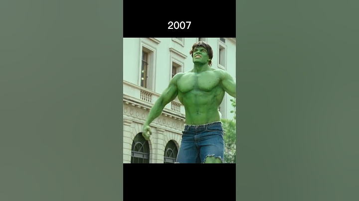 Hulk Evolution (1977-2019)