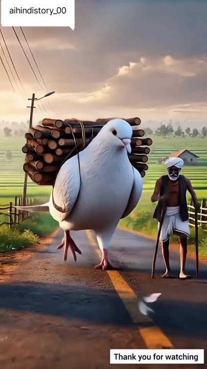 A Broken Home, A Loyal Pigeon.             #ai #pigeon #farmer #brokenhome #ytshorts #motivation