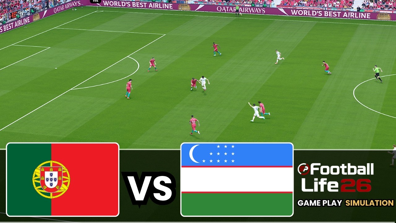 LIVE | Portugal  vs Uzbekistan | SP Football Life 26 Gameplay Simulation