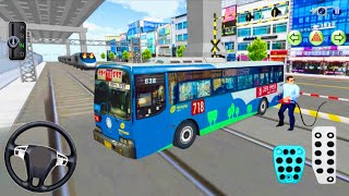 Express Bus vs Bullet Train 🚄 Extreme Speed Challenge – Who Wins? | 3D Driving Class 2026 Gameplay screenshot 1