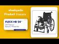 Flexx HD 24″SW Aluminium Detachable Bariatric Manual Wheelchair | Wheelopedia