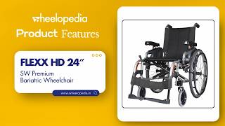 Flexx HD 24″SW Aluminium Detachable Bariatric Manual Wheelchair | Wheelopedia