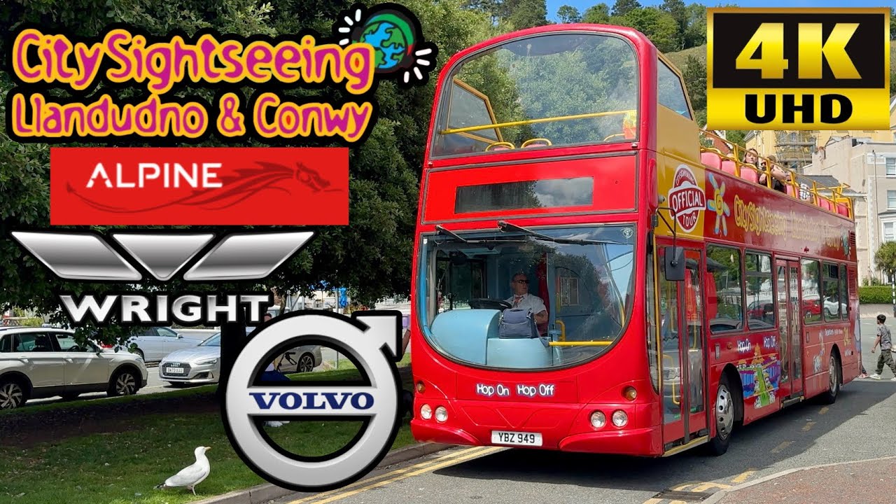 [Worldwide City Sightseeing Open Top Bus Tour: Llandudno Pier to Conwy Castle & Deganwy] Volvo B7TL