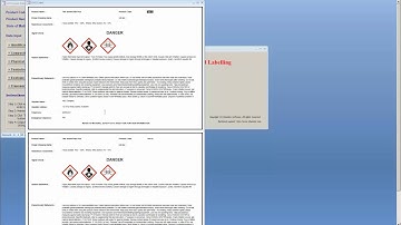 How to create GHS labels using Shandoz GHS Classification Labelling software