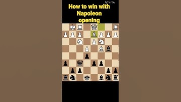 How to win with Napoleon opening #chess #chessgame #everyday