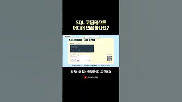 SQL 코딩테스트 여기에서 연습하세요 #데이터리안