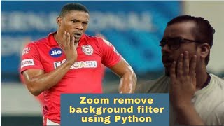 How to create zoom filter using python