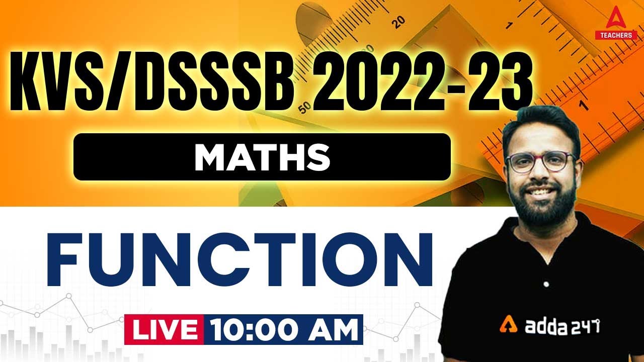 KVS/DSSSB 2022-23 | KVS PGT Maths | Function | Rohit Nama - YouTube