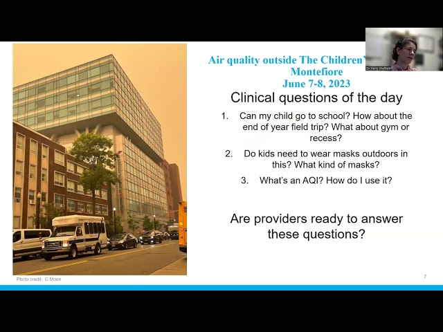 Perry Sheffield, MD, MPH - Climate Change and Health: Primary Care Provider Opportunities