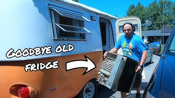 How to: Nieuwe 3-weg koelkast in mijn vintage camper