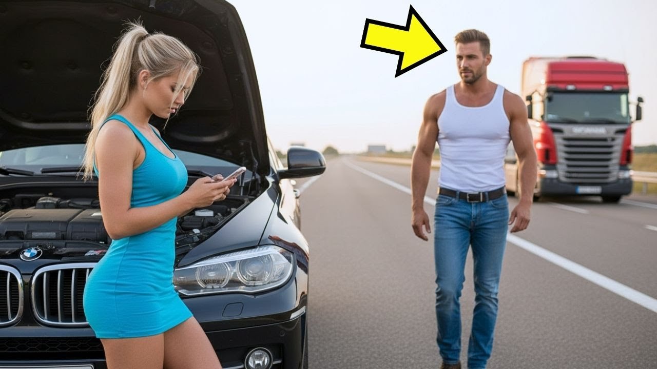 CAMIONERO SOLTERO LLEVÓ A MUJER PERDIDA A CASA… SIN IMAGINAR QUE ERA MILLONARIA Y TODO CAMBIÓ