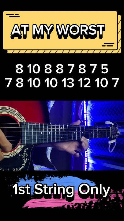 1 String At My Worst Guitar Tabs
