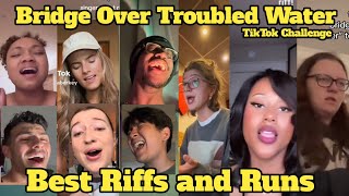 Bridge Over Troubled Water - Tori Kelly \& Jacob Collier Riffs and Runs Challenge (Best TikTok)