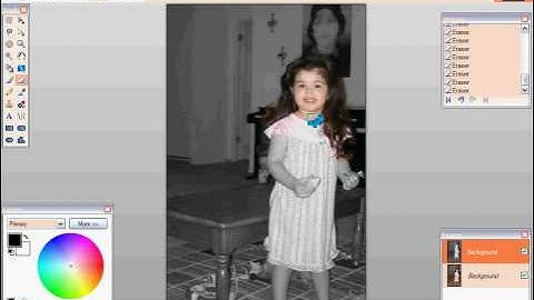 Paint.NET Tutorial: Recoloring B&W & blur background