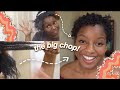 MY BIG CHOP | 4c hair ✂️👩🏾‍🦱