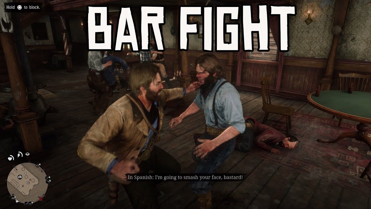 Bar Fight - Red Dead Redemption 2 - YouTube
