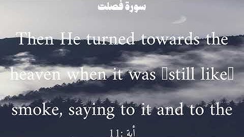 سورة فصلت من الأية 9 الى 11 ياسر الدوسري