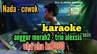 ANGGUR MERAH 2 [ KARAOKE ] TRIO ALEXSIS _ CHA CHA KN7000 _NADA PRIA