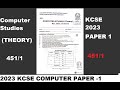 Kcse 2023 computer studies paper 1 marking scheme step by step