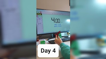 1 Year Cubing Pyraminx Challenge: Day 4/365 (Average 6.67) #noobcuber #asmr #cubing