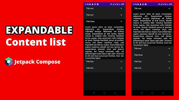 Expandable / Collapse List in Jetpack Compose: A Simple and Effective Jetpack compose Tutorial