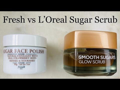 Fresh Sugar Face Polish vs L’Oreal Smooth Sugars Glow Scrub-thumbnail