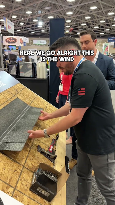 Testing IKO shingle wind strength 😅 #tool #contractor #diy #roofing