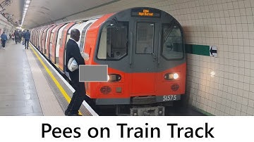 Train Driver Angry at man Peeing on the Track
