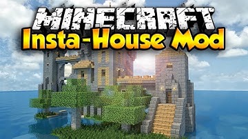 InstaHouses Mod | Minecraft Mod Showcase