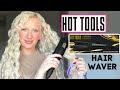 NEW HOT TOOLS Adjustable Waver Black Gold 3/4 Inch