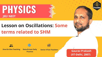 Oscillations: Some terms related to SHM  by Gaurav Prakash (IIT Delhi), Grade 11, JEE & NEET Physics