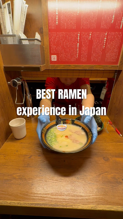 The BEST ramen spot we tried in Japan: ICHIRAN RAMEN 🍜 #ichiranramen #ramen #noodles #japan #food