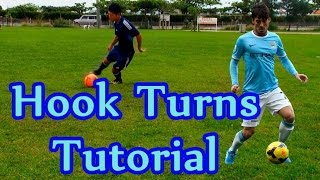 サッカー エッジターンのコツ解説Hook Turns Tutorial Learn Soccer Basic Skill