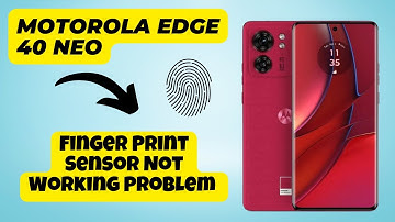 Finger Print Sensor Not Working Problem Motorola Edge 40 Neo || How to solve fingerprint issues