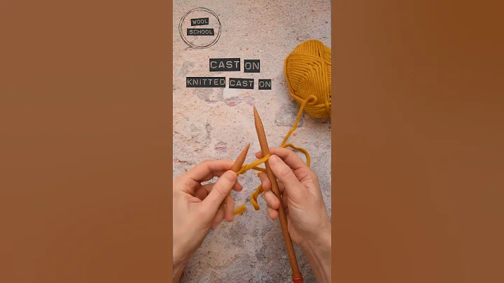 Knitted Cast On - A simple way to cast on for beginners.